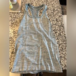 Lululemon heathered teal swifty tank